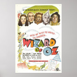 Poster Vintage Wizard Of Oz Musical Fantasy Film