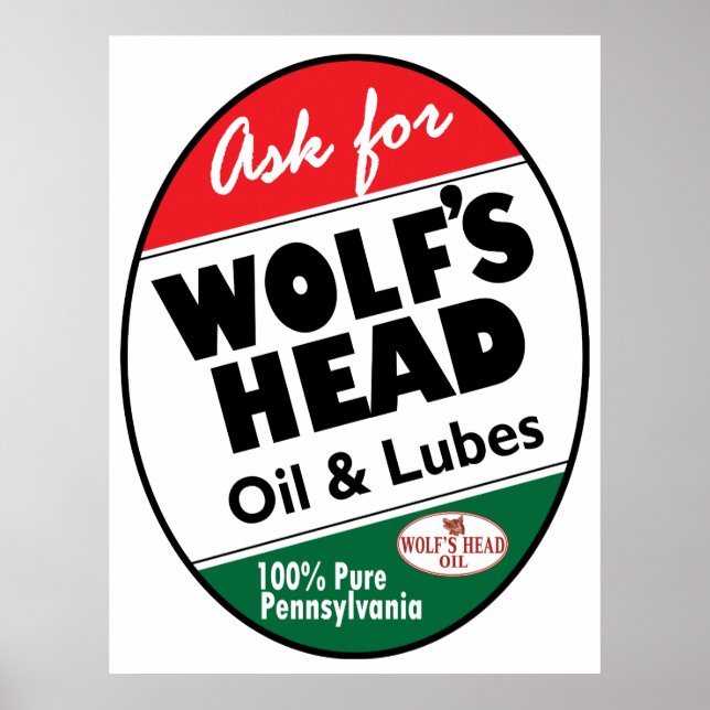 Poster Vintage Wolfs Head (Frente)