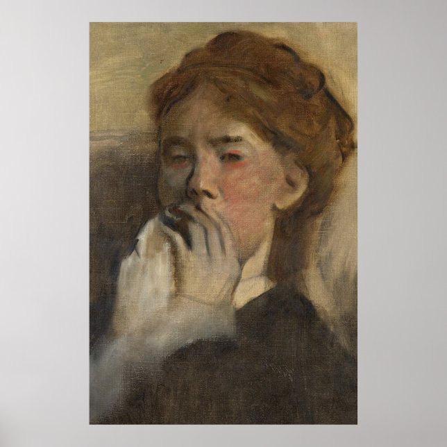 Poster Vintage Woman Retrait Art (Frente)