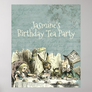 Poster Vintage Wonderland Custom Tea Party