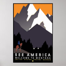 "Vintage WPA Montana Poster"