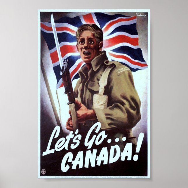 Póster Vintage WW2 Propaganda (Frente)