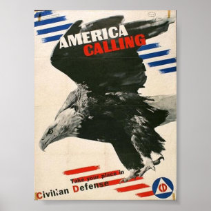 Poster Vintage WW2 Propaganda