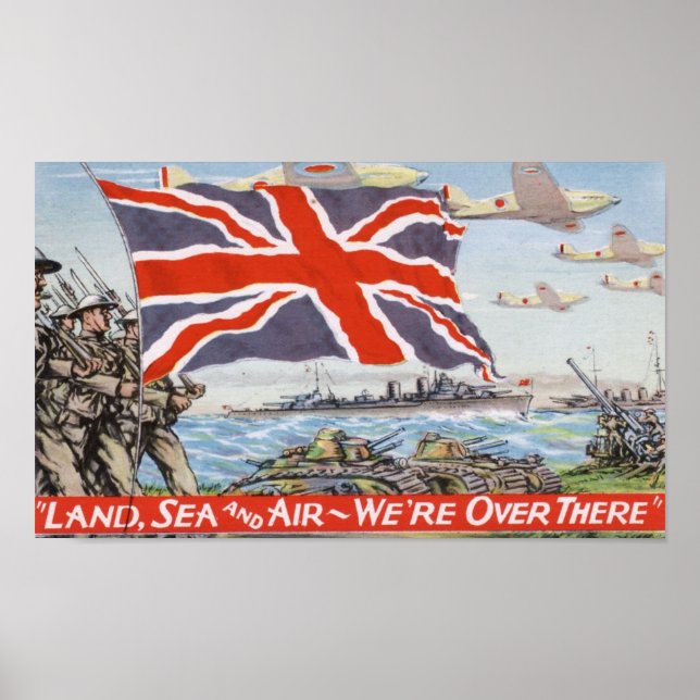 Poster Vintage WW2 Propaganda (Frente)