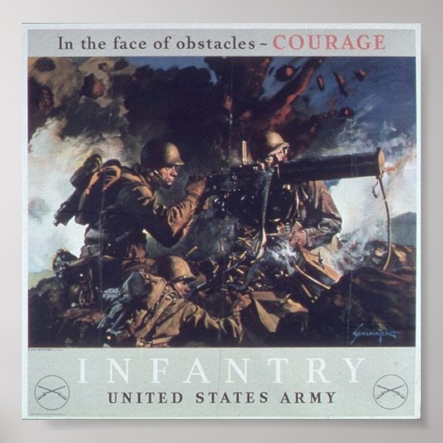 Poster Vintage WW2 Propaganda (Frente)