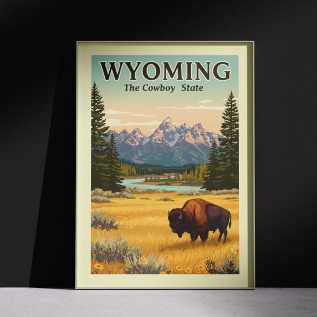 Poster Vintage Wyoming (Criador carregado)