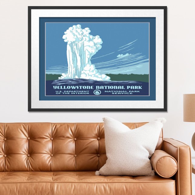 Póster Vintage Yellowstone WPA Viagem (Criador carregado)