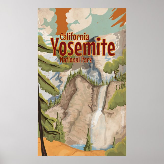Poster vintage Yosemite (Frente)