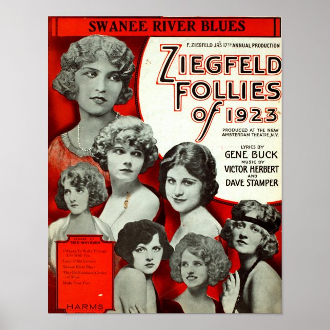 Poster vintage: Ziegfeld Follies de 1923 (Frente)