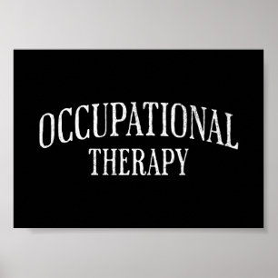 Poster Vintagem da Terapêutica Ocupacional