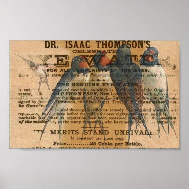 Póster Vintagem de Chaves (Frente)