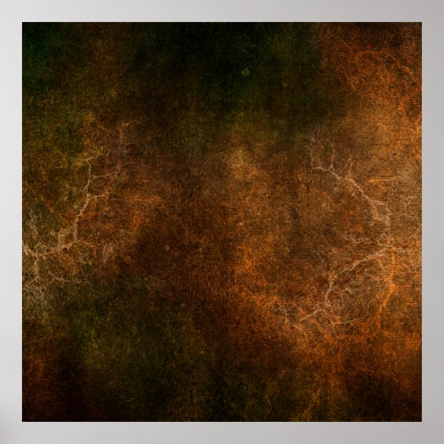 Poster Vintagem de granizo castanho-fundo (Frente)