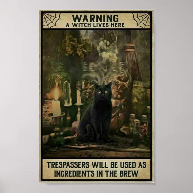 Poster Vintagem de Halloween (Frente)