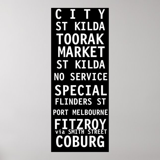 PÓSTER VINTAGEM DE MELBOURNE DE CORREIO (Frente)