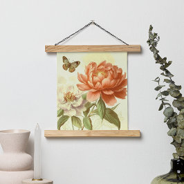 POSTER VINTAGEM FLORAL SIMPLES COM BORDA