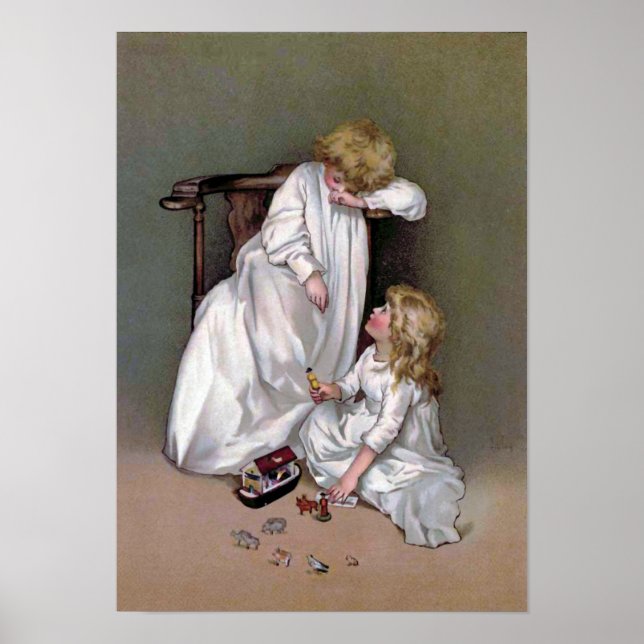 Póster Vintagem "Tirando os Brinquedos" (Frente)