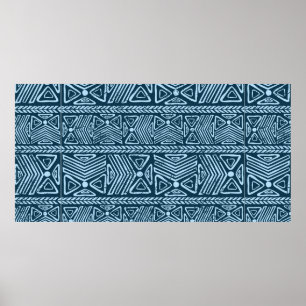 Poster Vintagem tribal sem descontinuidades