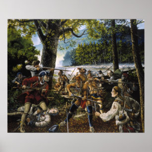 Póster Vinte homens bravos pelo caminhante de Jackson