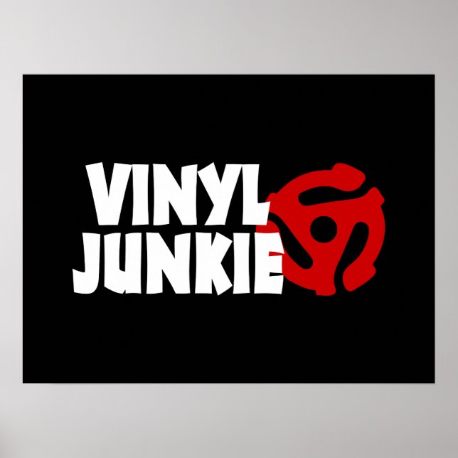 Poster Vinyl Junkie (Frente)