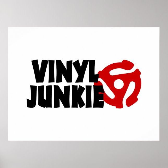 Poster Vinyl Junkie (Frente)