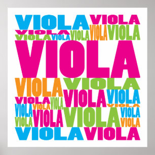 Poster Viola colorida