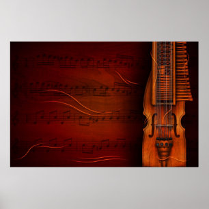 Póster Viola De Teclas (Nyckelharpa)
