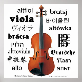 Póster Viola Translations