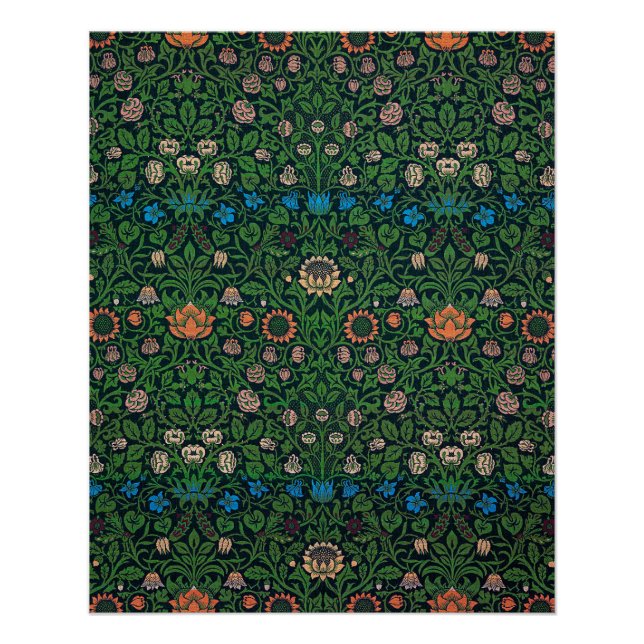 Póster Violet e Columbine, William Morris (Frente)