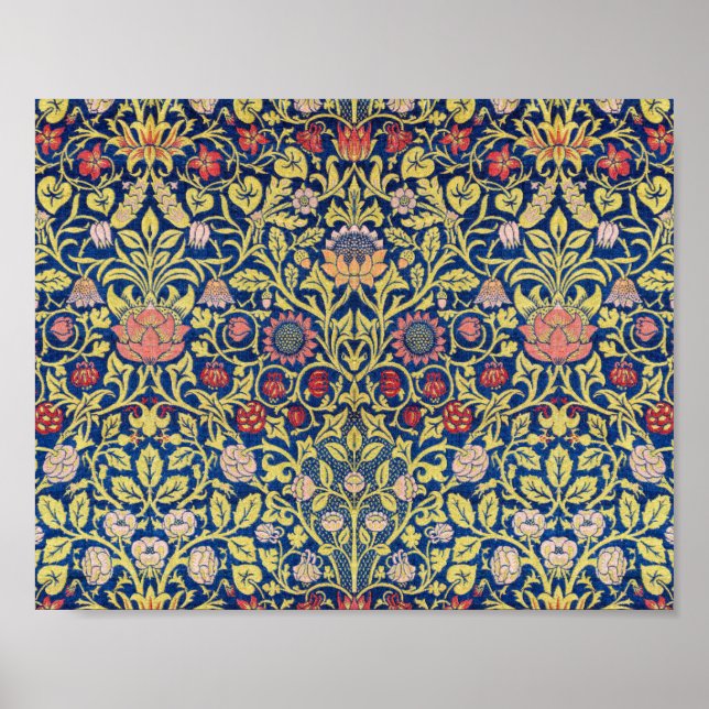 Poster Violet e Columbine, William Morris (Frente)