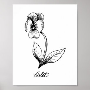 Poster Violet Feijthday