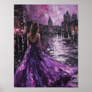 Poster Violet Vista: Uma Noite Encantada em Veneza