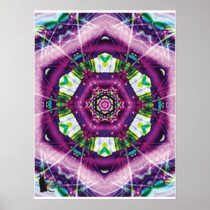 Póster Violeta Caleidoscópio