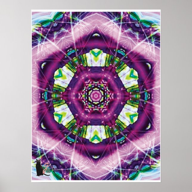 Póster Violeta Caleidoscópio (Frente)