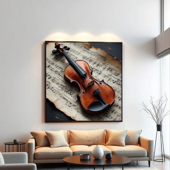 Poster Violin and Sheet Music (Criador carregado)