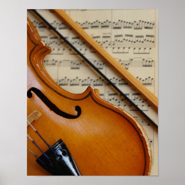 Póster Violin and Sheet Music (Frente)