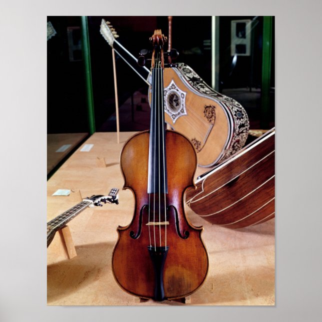 Póster Violin, por Stradivari, Cremona, 1699 (foto; (Frente)