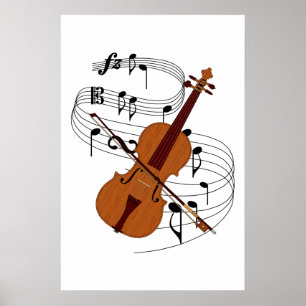 Póster Violino