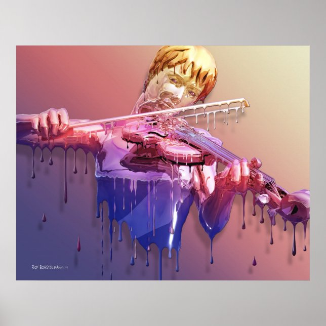 Poster Violino chorando (Frente)