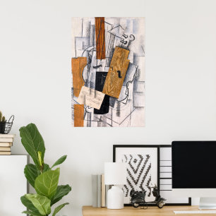 Poster Violino e Partitura Georges Braque