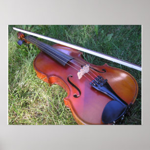 Póster Violino ensolarado