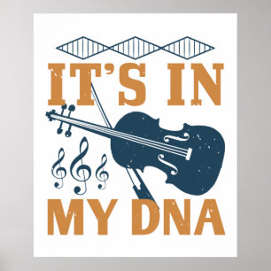 Poster Violino - Está no meu DNA
