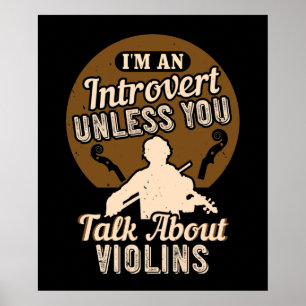 Poster Violino - Eu Sou um Introvertido