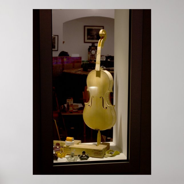 Póster Violino na janela de Compro (Frente)
