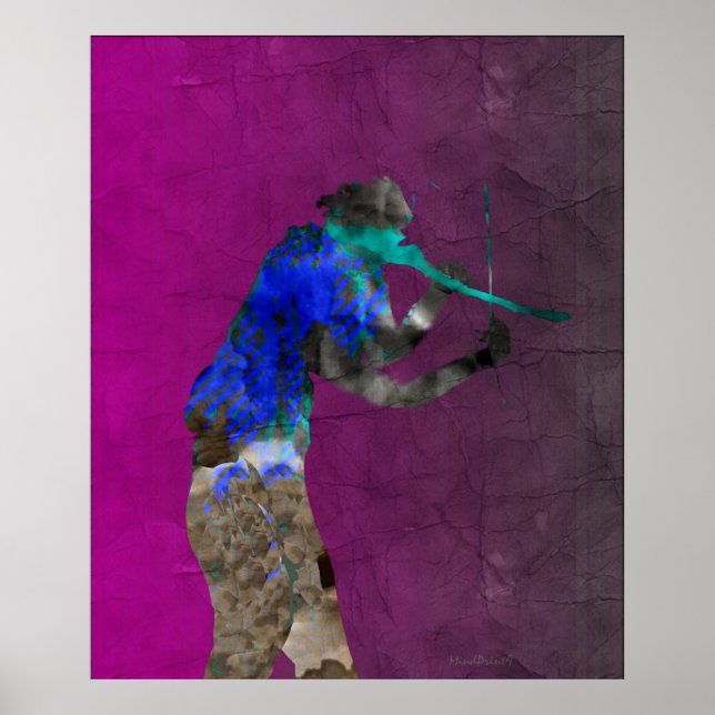 Póster Violino Verde (Frente)