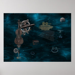 Póster Violinos de voo identificados