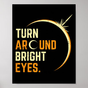 Poster Virar Em Torno Do Eclipse Solar 2024 Totalidade Da