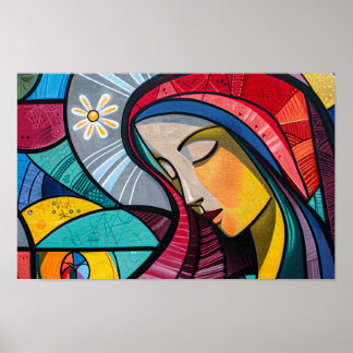 Poster Virgem Abençoada Maria