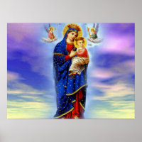 Virgem Abençoada Maria e Criança Criança Jesus