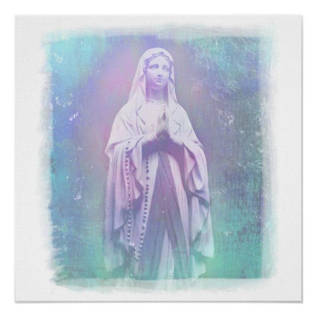 Póster Virgem Abençoada Maria Poster (Frente)