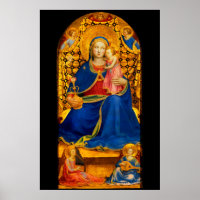 VIRGEM COM CRIANÇA E ANJOS por Fra Angelico